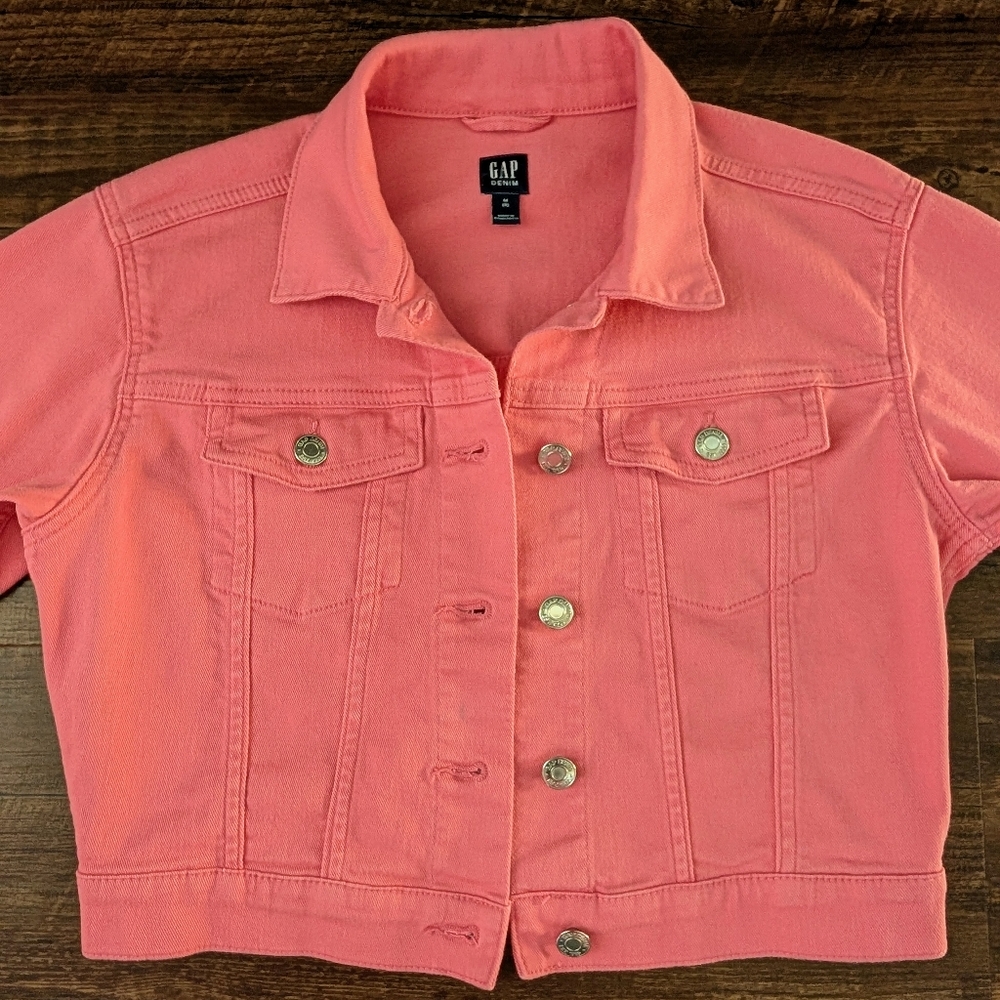 Gap Pink Denim Jean Jacket